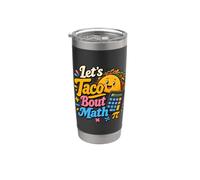 Let's Taco Bout Math Funny Taco Geometria Bicchiere termico in acciaio inox doppia parete