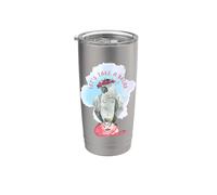 Let's Take a Break - Pappagallo grigio africano assonnato Bicchiere termico in acciaio inox doppia parete