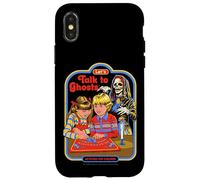 Let's Talk to Ghosts Demon Retro Vintage Funny Adult Humor Custodia per iPhone X/XS