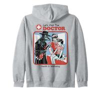 Let's Visit the Doctor Plague Retro Funny Adult Humor Felpa con Cappuccio