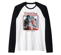 Let's Visit the Doctor Plague Retro Funny Adult Humor Maglia con Maniche Raglan