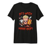 Lets Watch Horror Movies Camicia Divertente Halloween Uomo Donna Bambino Maglietta Premium