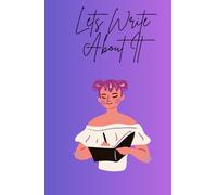 Lets Write About It: Ombre Styled Colorful Blanked Lined journal With A Design On The Cover