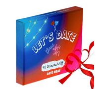 LETSdate Idee per appuntamenti per coppie romantiche & divertimento 40 Giochi di carte gratta e vinci I anniversario di matrimonio, Fidanzamento, Regali per la doccia nuziale, Sposi novelli, Marito,