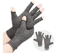 LetsLife Guanti a compressione per artrite per donne e uomini, vestibilità comoda, design senza dita, tessuto traspirante anti-umidità, tunnel carpale, reumatoide, tendinite, sollievo dal dolore e