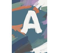 Letter A Artistic Design Style Paperback Notebook with Subtle Dotted Grid: 100 Sheets 200 Pages Best for Gifts
