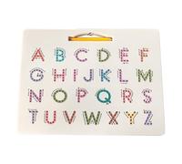 Letter Board, Magnetic Alphabets Pad, 12.2x10.04x0.79 Inches Double Sided Tracing Toy, Writing Puzzle Game, Alphabet Learning Tool for Kids, Preschool, Classroom, Kindergarten, Homeschool