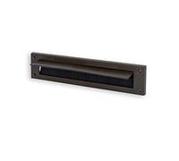 Letter Box Cover with Brush & Flap for Internal Use - Brown PVC