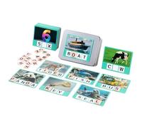 Letter Cards Game, Spelling Match Puzzle, Educational Learning Toy, Preschool Activity Set, Alphabet Flash Cards for Kindergarten, Home or Classroom Use, 4.92x3.66x1.57 inches