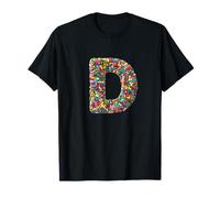 Letter D Candy Rainbow Sprinkles Monogram Men, Women, Kids Maglietta