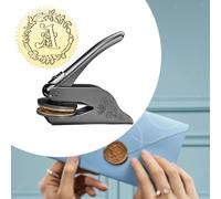 Letter Embosser Stamp portatile Embosser portatile per la scheda Nome libro