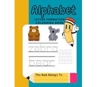 Letter Formation Practice | Alphabet Numbers Colouring Book