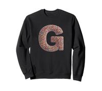 Letter G Candy Rainbow Sprinkles Monogram Men, Women, Kids Felpa
