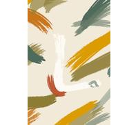 Letter L Artistic Design Style Hardcover Notebook with Subtle Dotted Grid: 100 Sheets 200 Pages Best for Gifts