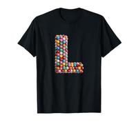 Letter L Candy Rainbow Sprinkles Monogram Men, Women, Kids Maglietta