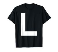 Letter L Group Matching Lazy Halloween Costume Maglietta