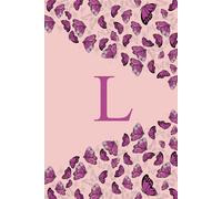Letter L Notebook: Cute Butterfly Initial Monogram Letter L journal for Girls, Women, Men and Kids.