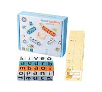 Letter Learning Toy Set | Wood, 14x12cm | English Spelling Word Game For Kids | Interactive Battle Puzzle & Educational Activity