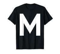 Letter M Group Matching Lazy Halloween Costume Maglietta