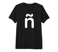 Letter N with Tilde (Virgulilla) Enye Spanish Alphabet Maglietta Premium