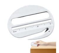 Letter Opener - 3 in 1 Magnifier Cutter Ruler, Portable Envelope Letter Cutter with Magnifying Glass and Ruler | Multipurpose Opener Tool for Mail, Package, Office, School, Home, Travel, Study