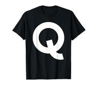 Letter Q Group Matching Lazy Halloween Costume Maglietta
