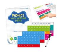 Letter Tiles for Phonics And Spelling Complete Edudcational Flashcard Set