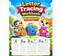 Letter Tracing Workbook: Practice Handwriting for Kids Ages 3-5 | Practice Uppercase & Lowercase Letters