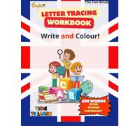 Letter tracing WORKBOOK: Write and Colour