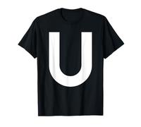 Letter U Group Matching Lazy Halloween Costume Maglietta