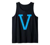 Letter V Uppercase Alphabet Initial Classic School College Canotta