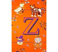 Letter Z: Monogrammed Fun Halloween Notebook for Kids: 50 Blank Pages for Drawing, Doodling, or Journaling