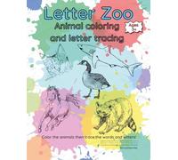 Letter Zoo: Animal Coloring and Letter Tracing