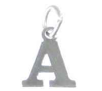 Lettera A Charm iniziale in argento sterling .925 x 1 Lettere charms Style 6