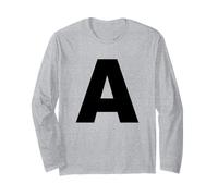 Lettera A - Costume Coordinato per Halloween e spettacoli drammatici Maglia a Manica
