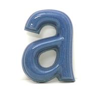 Lettera "a" -numero civico Ceramica In Gres - Colore Venezia Splendente Cm8x6h1,5