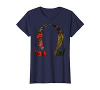Lettera Alfa Omega Alfabeto Greco Maglietta, Donna, Navy, 3XL