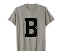 Lettera B Big Bold Capital Varsity Alphabet Monogram Maglietta