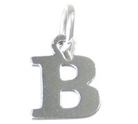 Lettera B Charm iniziale in argento sterling .925 x 1 Charms con lettere Style 6