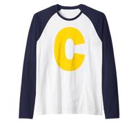 Lettera C Chipmunk Gruppo Corrispondente Halloween Costume Cosplay Maglia con Maniche Raglan