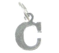Lettera C iniziale charm in argento sterling .925 x 1 Lettere charms Style 6