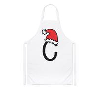 Lettera C Natale Cappello Chef Grembiule Rosso Babbo Bambini Alfabeto Cucinare