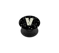 Lettera Celeste V Sole Luna Vintage Alfabeto PopSockets PopGrip Adesivo