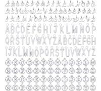 Lettera Ciondoli 156Pcs6 Set Alfabeto Abc 3 Stili Capitale