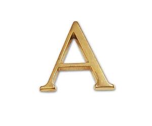 Lettera civica acciaio A