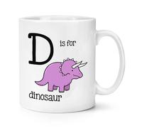 Lettera D Is Per Dinosauro 284ml Tazza - Alfabeto Divertente