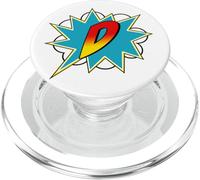 Lettera D Nome Iniziale Supereroe Comico Retro Costume PopSockets PopGrip per MagSafe