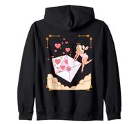 Lettera d'Amore Fata in Paradiso sopra Le Nuvole Felpa con Cappuccio