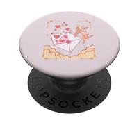 Lettera d'amore Fata in paradiso sopra le nuvole PopSockets PopGrip Adesivo