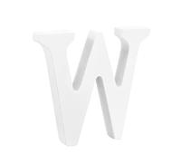 Lettera Decorativa in Legno W 8cm Bianca per Casa e Feste